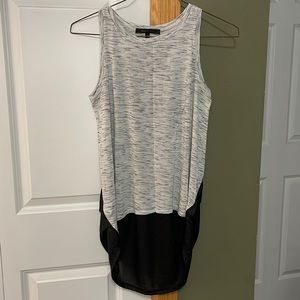 bcbgmaxazria high low sleeveless top